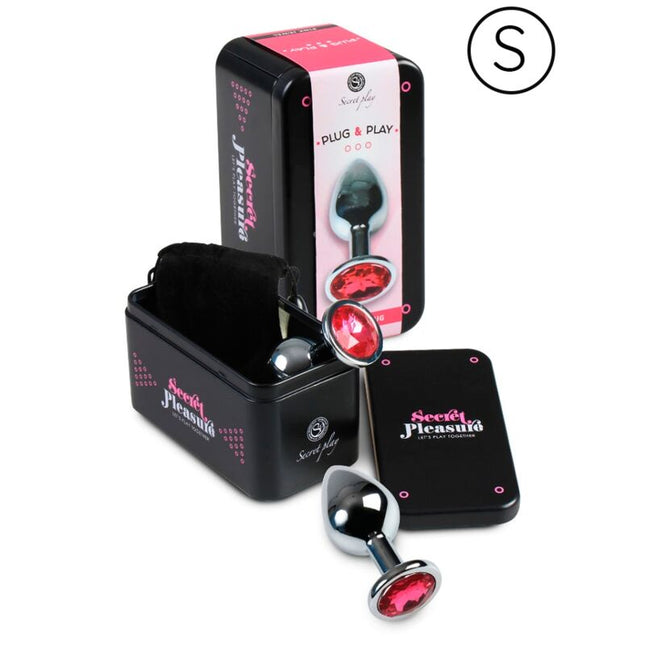SECRETPLAY - PLUG ANAL ALUMINIU FUCSIA 7 CM 
