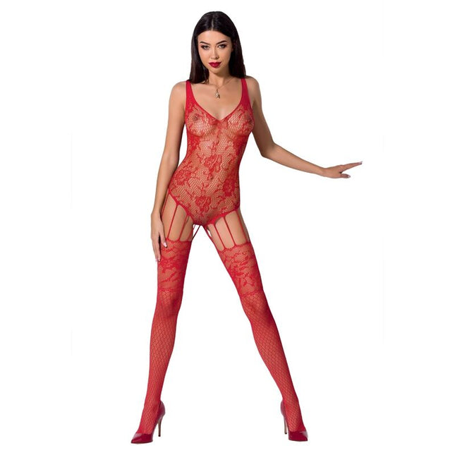 PASSION - BODYSTOCKING DAMĂ BS074 MĂRIME UNICĂ NEGRU