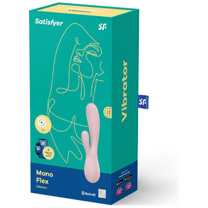 SATISFYER - MONO FLEX ROȘU CU APLICAȚIE