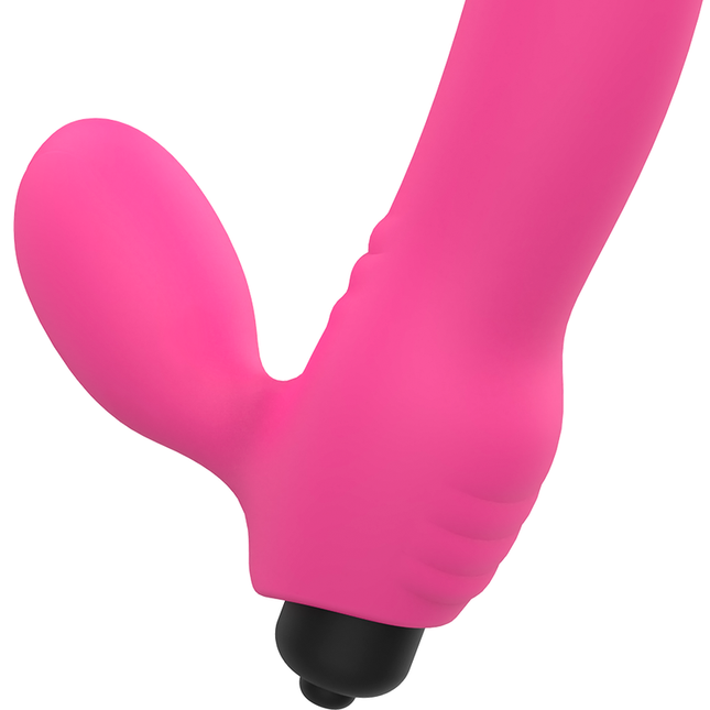 OHMAMA - VIBRATOR BIX CU STIMULARE DUBLĂ, EDIȚIE DE CRĂCIUN, ROZ
