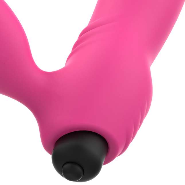 OHMAMA - VIBRATOR BIX CU STIMULARE DUBLĂ, EDIȚIE DE CRĂCIUN, ROZ