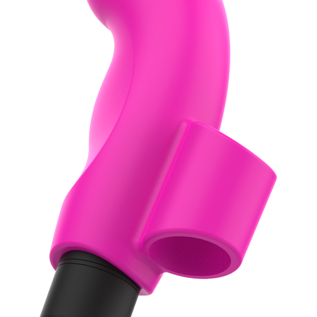 OHMAMA - VIBRATOR CU DEGETAR ROZ NEON EDIȚIE DE CRĂCIUN