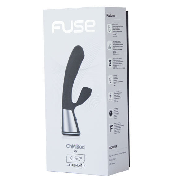 KIIROO - TELECOMANDĂ CU APLICAȚIE OHMIBOD FUSE, NEGRU