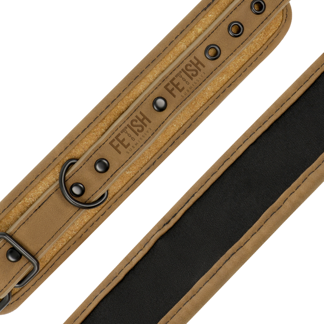 FETISH SUBMISSIVE ORIGEN - CĂTUȘE DIN PIELE VEGANĂ CU CĂPTUȘEALĂ DIN NEOPREN