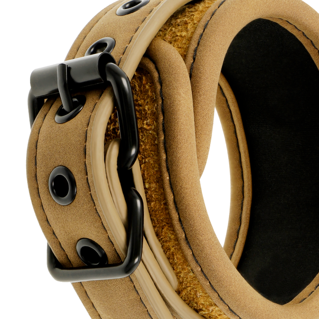 FETISH SUBMISSIVE ORIGEN - CĂTUȘE DIN PIELE VEGANĂ CU CĂPTUȘEALĂ DIN NEOPREN