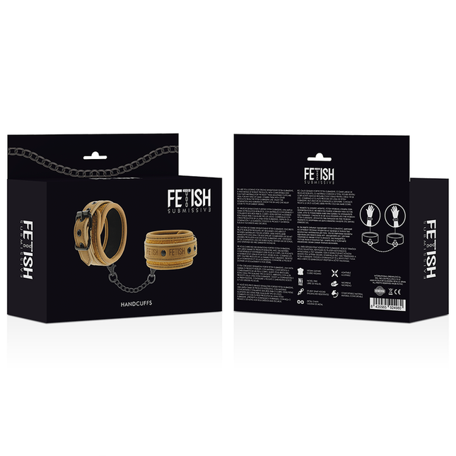 FETISH SUBMISSIVE ORIGEN - CĂTUȘE DIN PIELE VEGANĂ CU CĂPTUȘEALĂ DIN NEOPREN