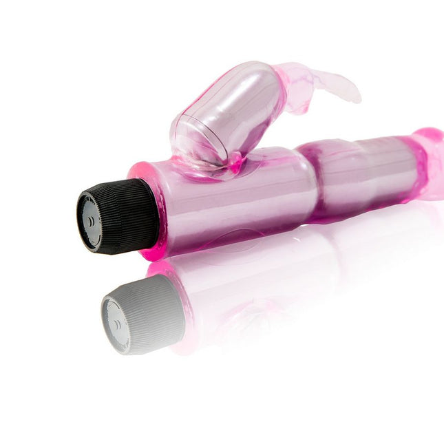 BAILE - VIBRATOR CU STIMULATOR ROZ REGLABIL