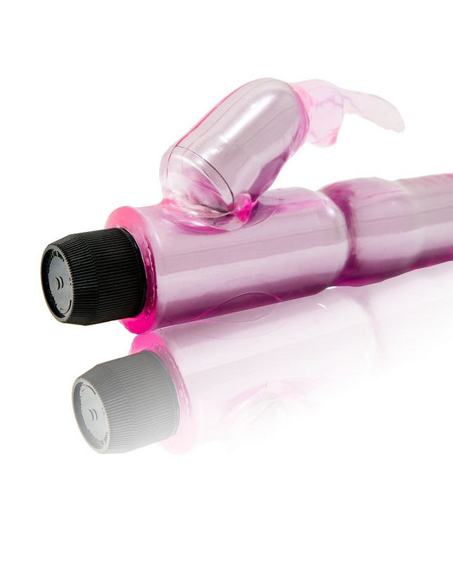 BAILE - VIBRATOR CU STIMULATOR ROZ REGLABIL